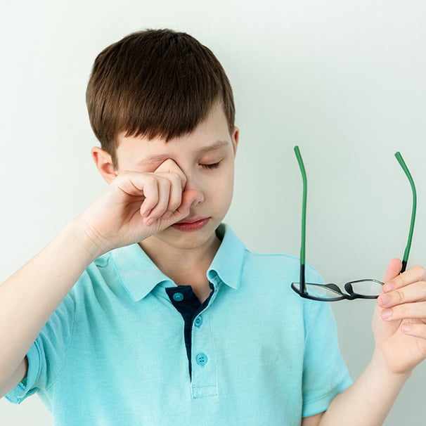 Kinderbrille passt nicht mehr Zeichen